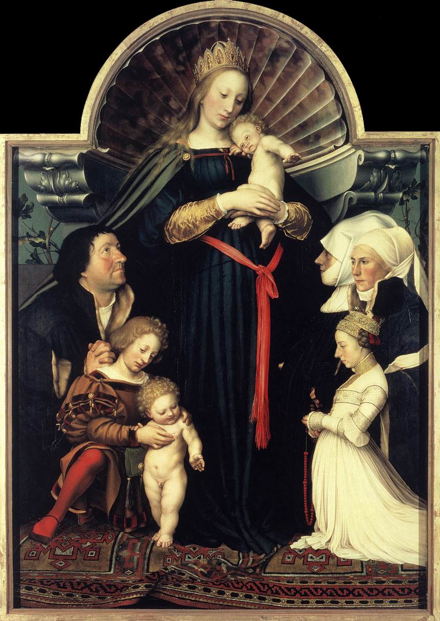 HOLBEIN, Hans the Younger Darmstadt Madonna sg